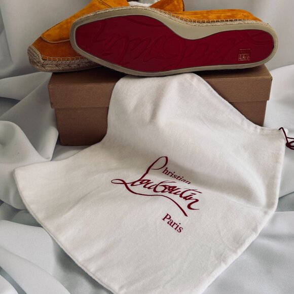 Christian Louboutin Gold Espadrilles – Brand New, Never Worn – US Size 12 | Auth main image 4